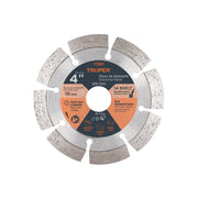 Disco de diamante de 4' x 2.1 mm, rin segmentado, TRUPER