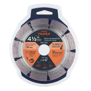 Disco de diamante de 4-1/2' x 2.1 mm, rin segmentado, TRUPER