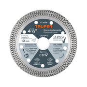 Disco de diamante 4 1/2', corte porcelanato, TRUPER