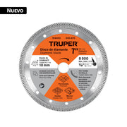 Disco de diamante 7', corte porcelanato, TRUPER