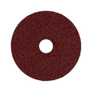 Disco de lija 4-1/2' con respaldo de fibra, grano 24, TRUPER