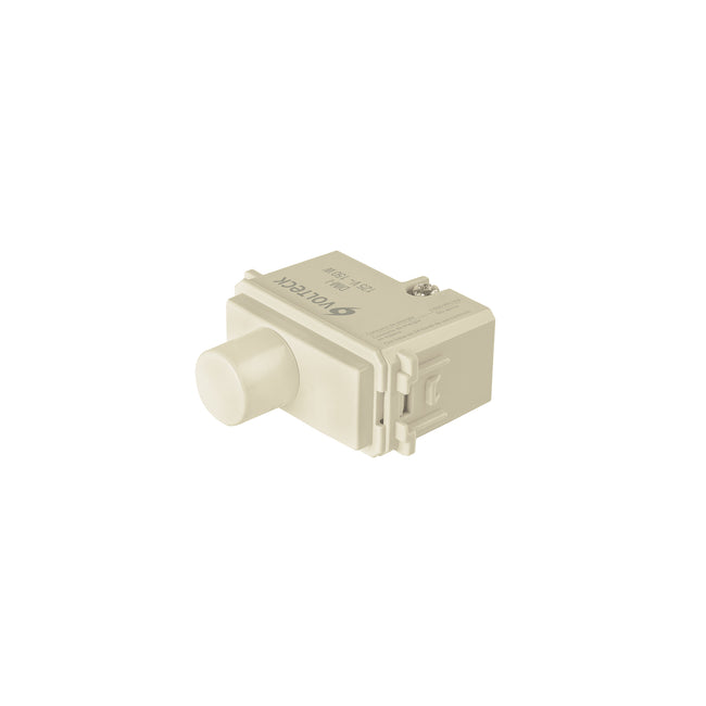 Dimmer giratorio, línea Italiana, marfil, VOLTECK