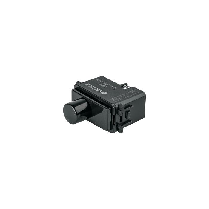 Dimmer giratorio, línea Italiana, color negro, VOLTECK