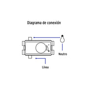 Dimmer giratorio, línea Italiana, color negro, VOLTECK