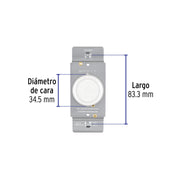 Atenuador de luz giratorio, Standard, blanco, VOLTECK