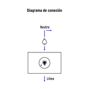 Dimmer giratorio, 1.5 módulos, línea Española, color blanco