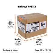 Destornillador de impacto 1/4', 20V, 1 batería 2Ah, PRO