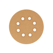 Paquete con 5 discos de lija 5' grano 100, 8 perforaciones