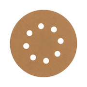 Paquete con 5 discos de lija 5' grano 180, 8 perforaciones