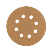 Paquete con 5 discos de lija 5' grano 220, 8 perforaciones