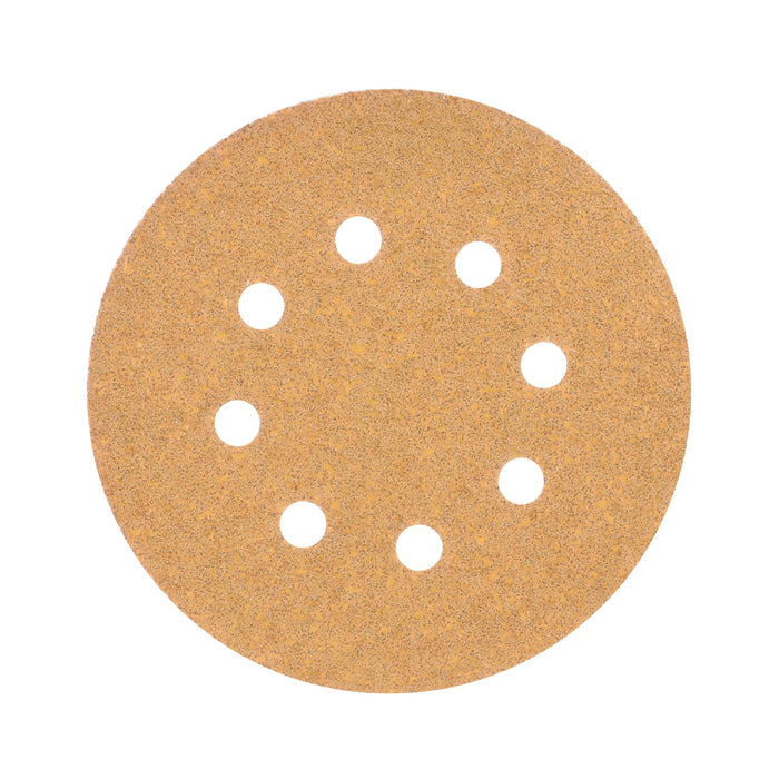 Paquete con 5 discos de lija 5' grano 40, 8 perforaciones