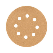 Paquete con 5 discos de lija 5' grano 60, 8 perforaciones