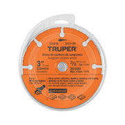 Disco 3' multimaterial de carburo de tungsteno, TRUPER