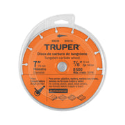 Disco 7' multimaterial de carburo de tungsteno, TRUPER
