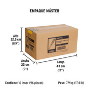 Desarmador de caja 1/4' mango de PVC, PRETUL