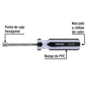 Desarmador de caja 3/16' mango de PVC, PRETUL