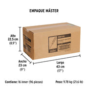 Desarmador de caja 3/8' mango de PVC, PRETUL