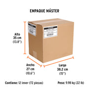 Desarmador de caja 7/16' mango de acetato, TRUPER