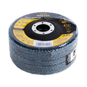 Disco laminado 4-1/2', grano 40 centro 7/8', fibra, PRETUL