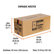 Disco laminado 4', grano 80 centro 5/8', fibra, TRUPER