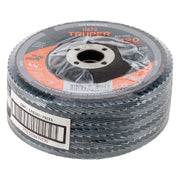 Disco laminado 4', grano 120 centro 5/8', fibra, TRUPER