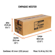 Disco laminado 4-1/2', grano 60 centro 7/8', fibra, TRUPER