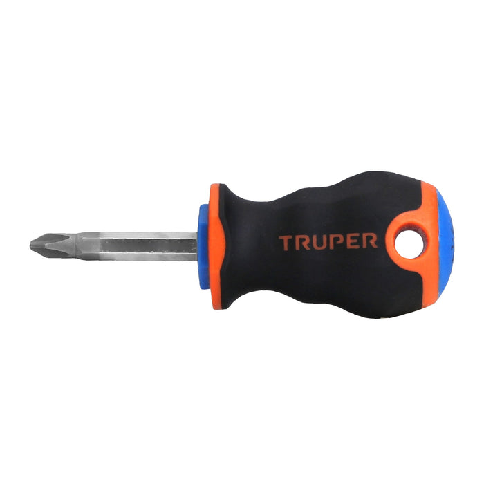 Desarmador de cruz 1/4' x 1-1/2' mango Comfort Grip, TRUPER