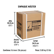 Desarmador de cruz 1/4' x 1-1/2' mango Comfort Grip, PRETUL