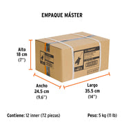 Desarmador de cruz 1/4' x 1-1/2' mango Comfort Grip, TRUPER
