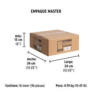 Desarmador de cruz 1/4 x 1-1/2' mango de PVC, PRETUL