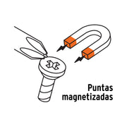 Desarmador de cruz 1/4' x 1-1/2' mango de acetato, TRUPER