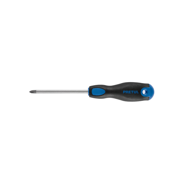 Desarmador de cruz 1/4' x 4' mango Comfort Grip, PRETUL