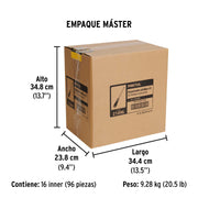 Desarmador de cruz 1/4' x 4' mango Comfort Grip, PRETUL