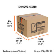 Desarmador de cruz 1/4' x 4' mango Comfort Grip, TRUPER