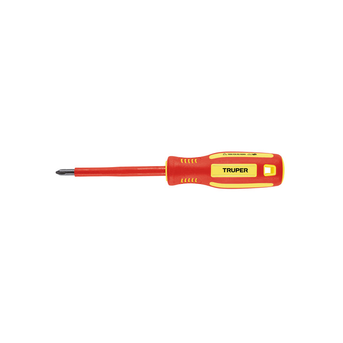 Desarmador dieléctrico de cruz 1/4' x 4', TRUPER