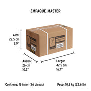 Desarmador de cruz 1/4 x 4' mango de PVC, PRETUL
