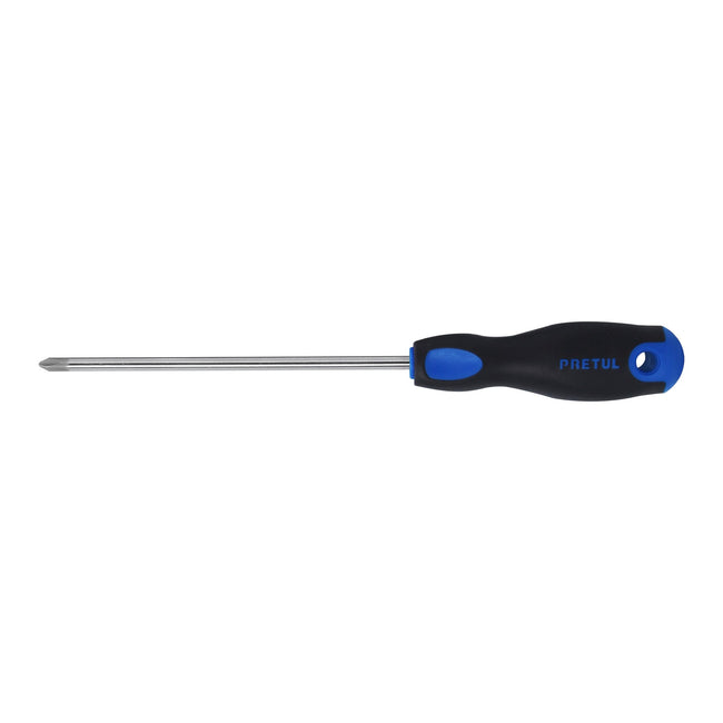 Desarmador de cruz 1/4' x 6' mango Comfort Grip, PRETUL