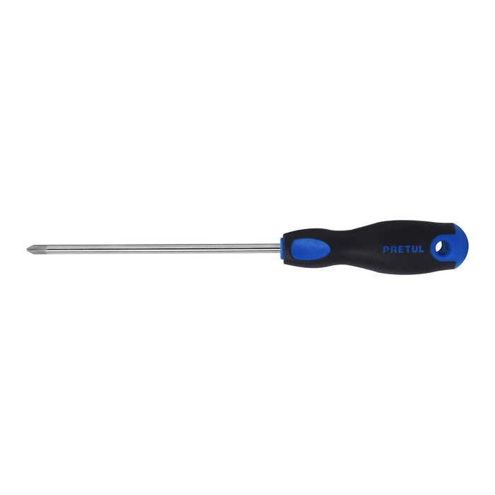 Desarmador de cruz 1/4' x 6' mango Comfort Grip, PRETUL
