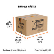 Desarmador de cruz 1/4' x 6' mango Comfort Grip, TRUPER