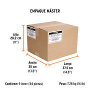 Desarmador de cruz 1/4' x 6' mango de acetato, TRUPER