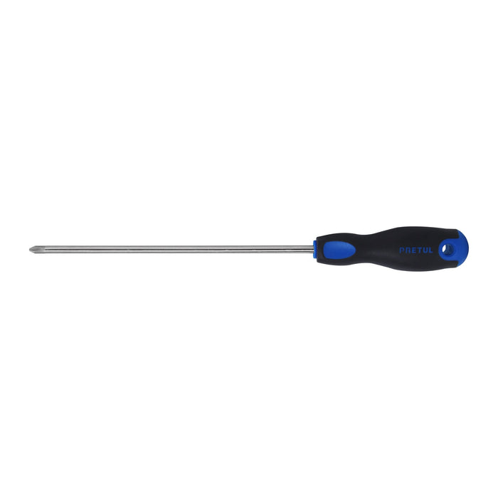 Desarmador de cruz 1/4' x 8' mango Comfort Grip, PRETUL