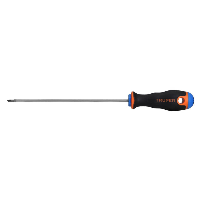 Desarmador de cruz 1/8' x 6' mango Comfort Grip, TRUPER