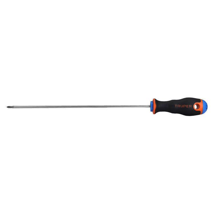Desarmador de cruz 1/8' x 8' mango Comfort Grip, TRUPER