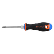 Desarmador de cruz 3/16' x 3' mango Comfort Grip, TRUPER