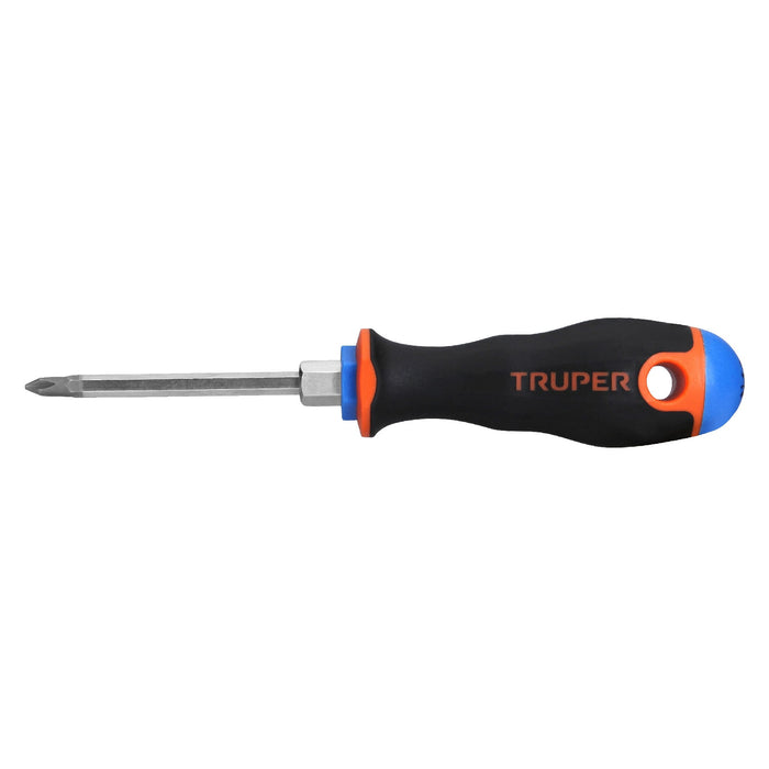 Desarmador de cruz 3/16' x 3' mango Comfort Grip, TRUPER