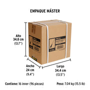 Desarmador de cruz 3/16' x 3' mango Comfort Grip, PRETUL