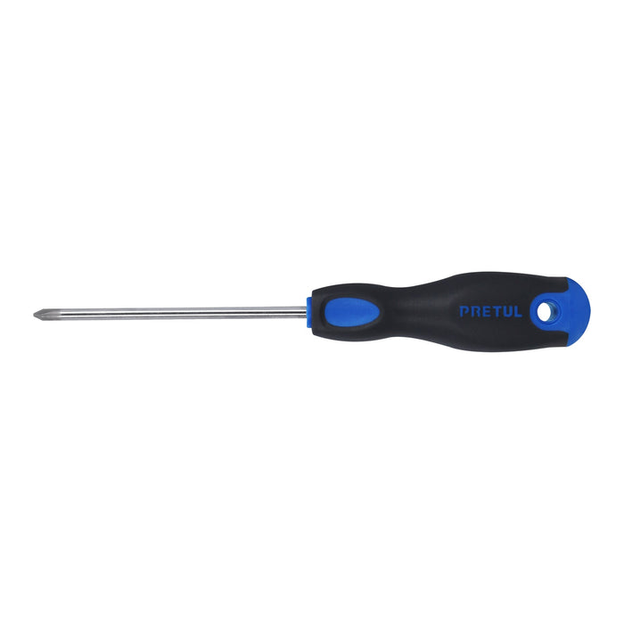 Desarmador de cruz 3/16' x 4' mango Comfort Grip, PRETUL