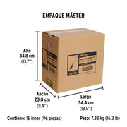 Desarmador de cruz 3/16' x 4' mango Comfort Grip, PRETUL
