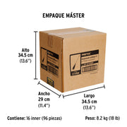 Desarmador de cruz 3/16' x 6' mango Comfort Grip, PRETUL
