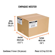 Desarmador de cruz 3/16' x 8' mango de acetato, TRUPER